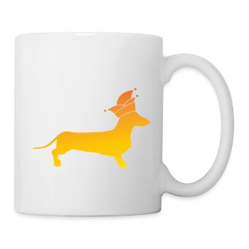 Dackel Alaaf - Tasse - Weiß - Rechts