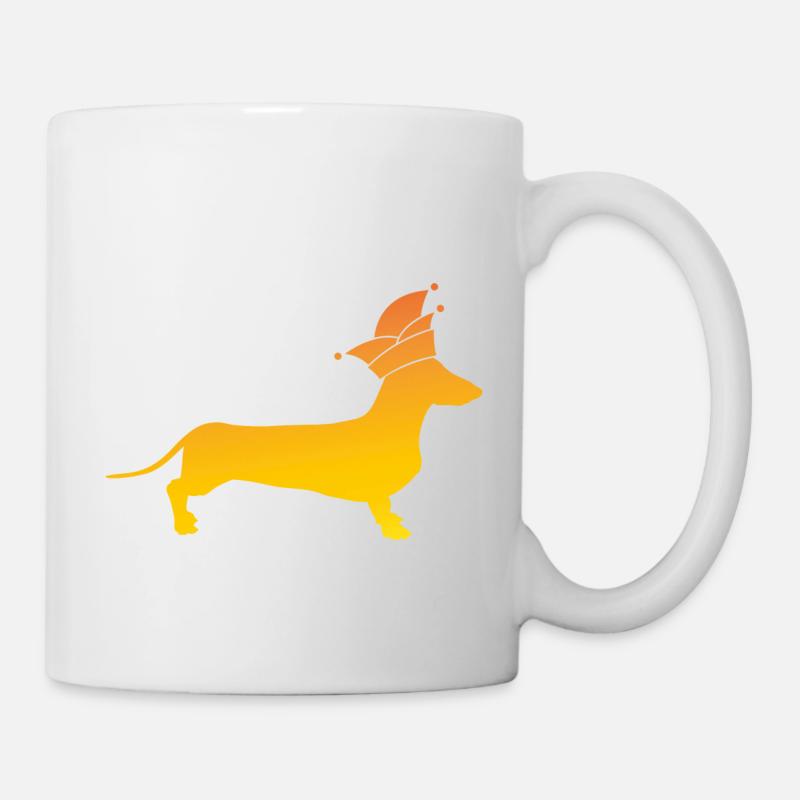 Dackel Alaaf - Tasse - Weiß