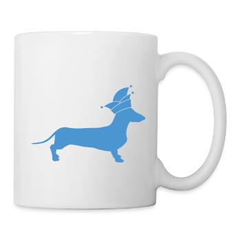 Dackel Alaaf - Tasse - Weiß - Rechts