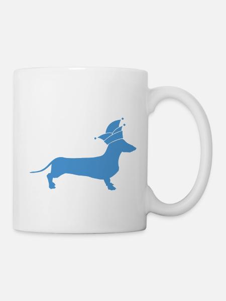 Dackel Alaaf - Tasse - Weiß