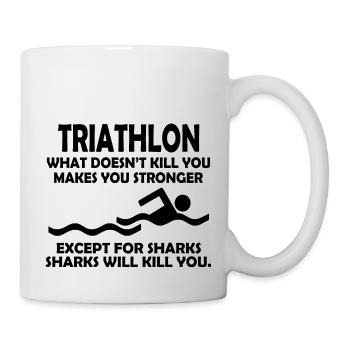 Triathlon Swim Bike Run - Mug - white - Right