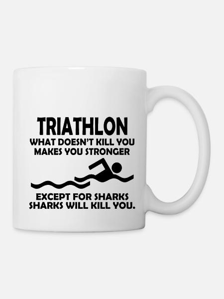 Triathlon Swim Bike Run - Tasse - Weiß
