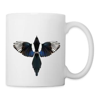 Polyart Elster - Tasse - Weiß - Rechts