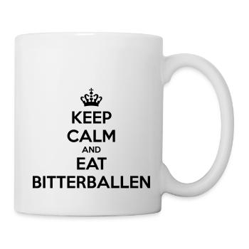 DUTCH KEEP CALM AND EAT BITTERBALLEN BLACK - Mug - white - Right