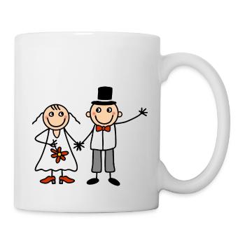 Couple marié - mariés mariés - Mug blanc - blanc - Droite