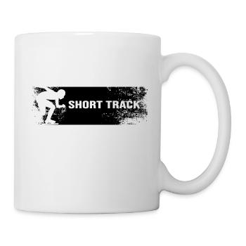 patinage de vitesse sur piste courte patinage sur glace sur piste courte - Mug blanc - blanc - Droite