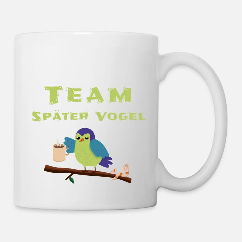 Morgenmuffel Schlafshirt - Tasse - Weiß