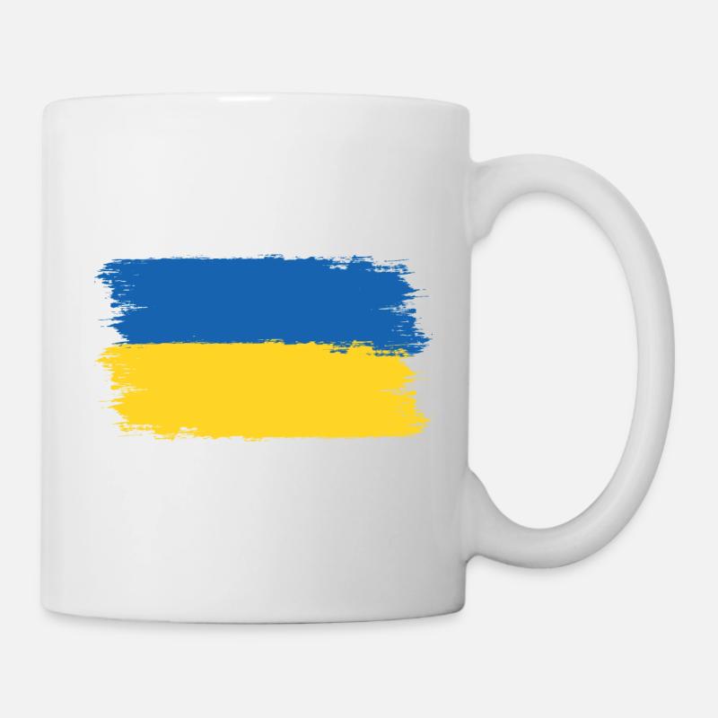Ukraine -Priez pour l’Ukraine - Viva Ukraine - Mug blanc - blanc