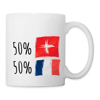 Halb französisch / halb schweizerisch - Tasse - Weiß - Rechts