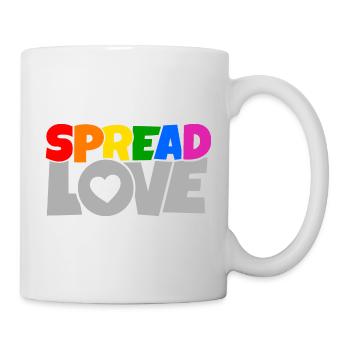 Chemise Cool Spread Love Anti War Design - Mug blanc - blanc - Droite