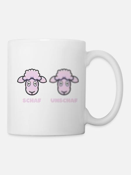 Scharfes Schaf (Unschärfe-Edition) - Tasse - Weiß