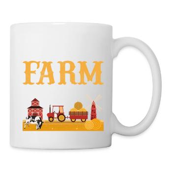 Farm Life Farming Animal Farmer - Tasse - Weiß - Rechts