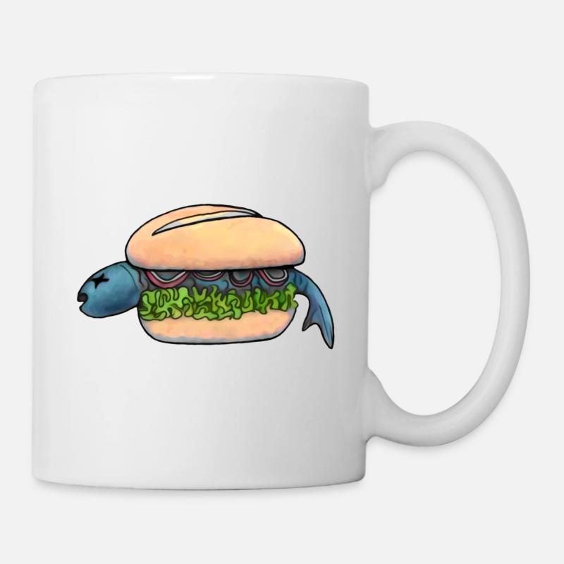 Fischbrötchen - Tasse - Weiß