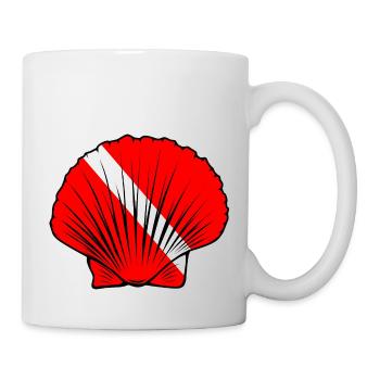 Coquille Saint-Jacques - Mug blanc - blanc - Droite