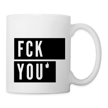FCK you. What about you? - Mug - white - Right