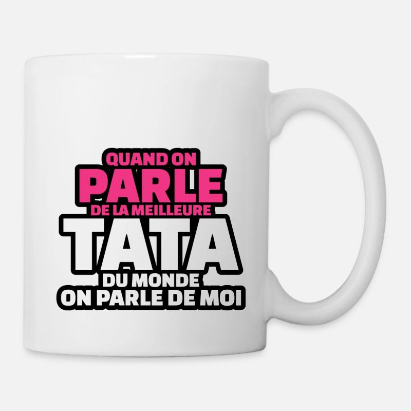 parle de meilleure tata du monde on parle de moi - Mug blanc - blanc