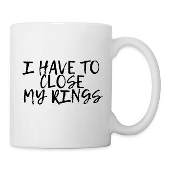 Je dois fermer mes anneaux 4 - Mug blanc - blanc - Droite