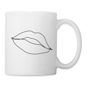 Kussmund Drawing - Mug - white - Right