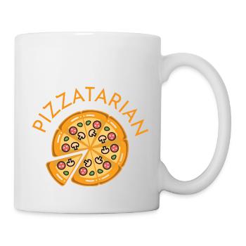 pizzatarian - Mug blanc - blanc - Droite