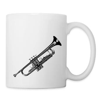 Trumpet - Mug blanc - blanc - Droite