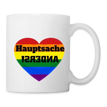 HAUPTSACHE ANDERS! - Tasse - Weiß - Rechts