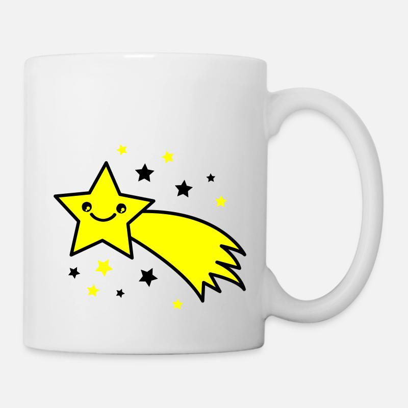 Sternschnuppe - Tasse - Weiß
