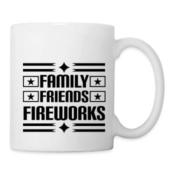 Family Friends Fireworks 4th of July - Tasse - Weiß - Rechts