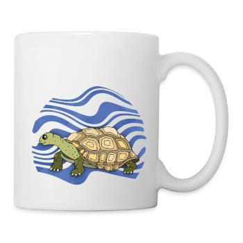 Tortue - Mug blanc - blanc - Droite