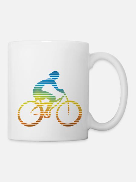 Radfahrer - Tasse - Weiß