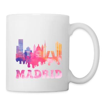 Madrid Espagne City Skyline Splash Vacances colorées - Mug blanc - blanc - Droite