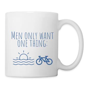 MowoT vélo au bord de la mer - Mug blanc - blanc - Droite