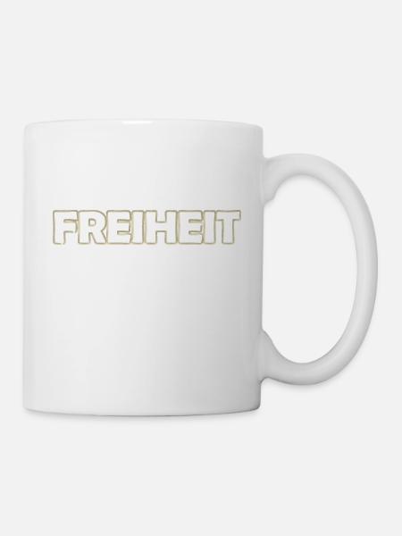 Freiheit - Tasse - Weiß