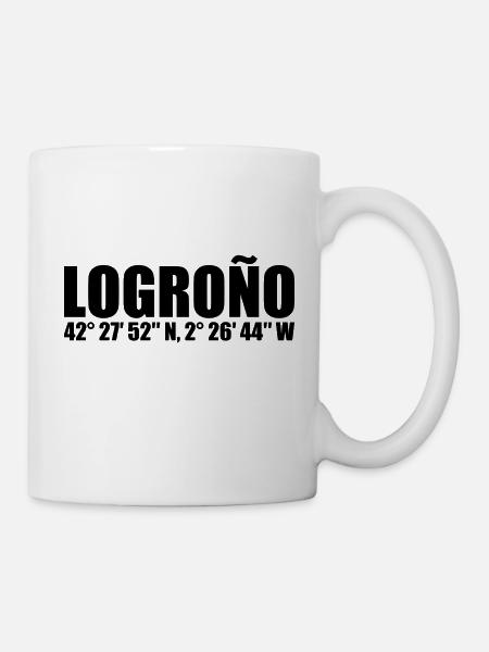 Coordonnées Logroño - Mug blanc - blanc