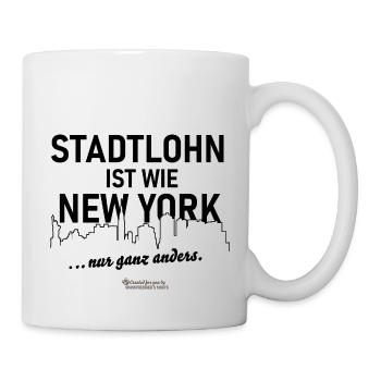 Stadtlohn ist wie New York - Tasse - Weiß - Rechts