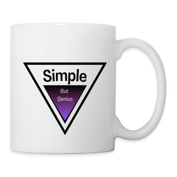 Simple but genius - Tasse - Weiß - Rechts