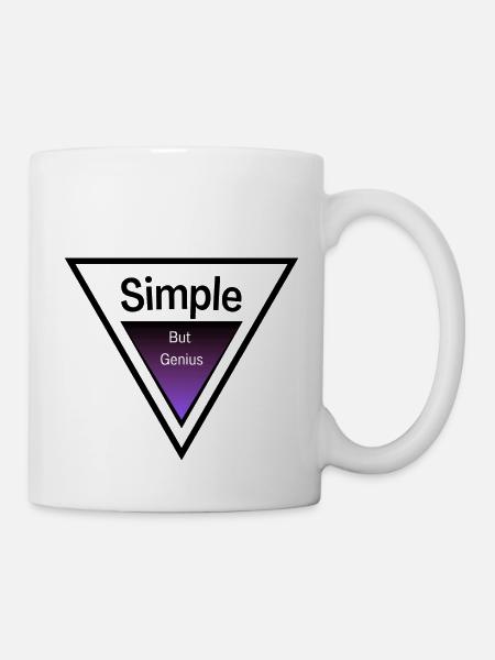 Simple but genius - Tasse - Weiß