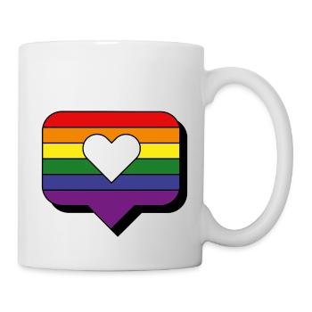 I love Pride - Tasse - Weiß - Rechts