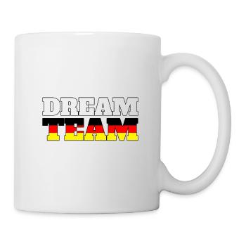 DREAM TEAM Deutschland Fahne - Tasse - Weiß - Rechts