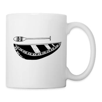 Kanu und Kajak Souvenir und Geschenk - Tasse - Weiß - Rechts