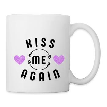 Küss mich wieder - Tasse - Weiß - Rechts