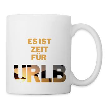 Es ist Zeit für URLB/Urlaub Strand Sonne Ferien - Tasse - Weiß - Rechts