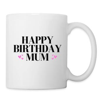 Joyeux anniversaire maman - Mug blanc - blanc - Droite