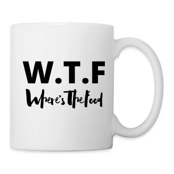 WTF - Where's The Food - Mug blanc - blanc - Droite
