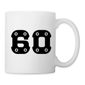 Numéro 60 ans d’anniversaire Félicitations - Mug blanc - blanc - Droite