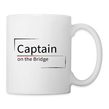 Captain on the Bridge - Tasse - Weiß - Rechts