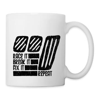 Kfz-Mechatroniker Autowerkstatt Werkstatt Auto - Tasse - Weiß - Rechts