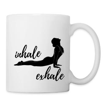 Yoga - Inhale - Exhale - Mug - white - Right