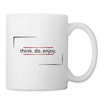 think.do.enjoy - Mug - white - Right