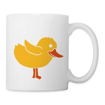 Duck Cute Chicken Chick - Mug - white - Right