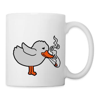 Joint Smoking Chick Weed - Mug - white - Right